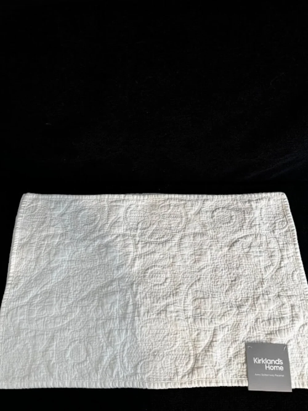 Kirkland's Home Avery Quilted Ivory Placemat Set of 2 SKU 291906